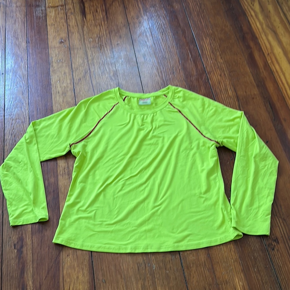Bright Green Long Sleeve Top